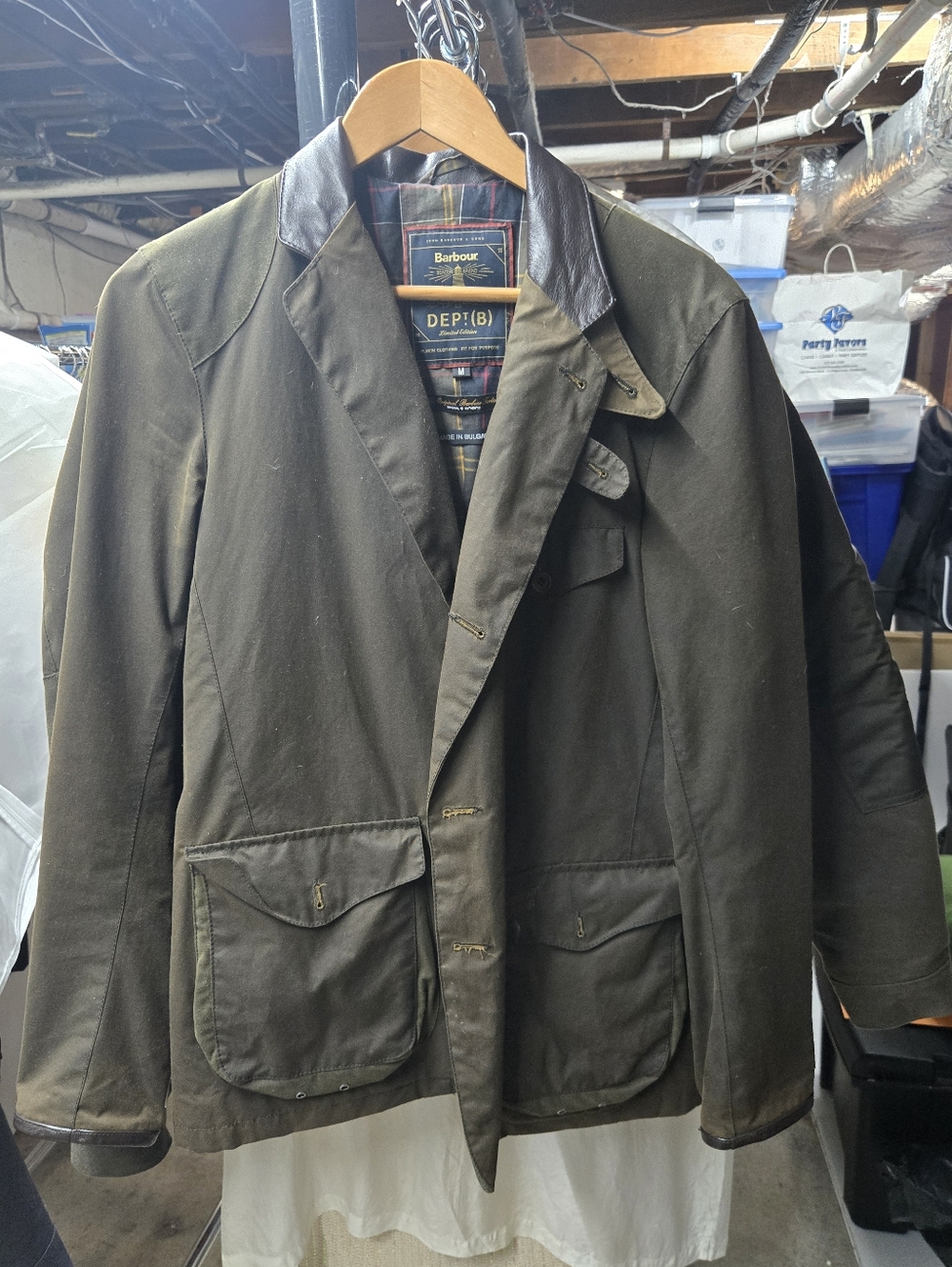 Barbour Waxed Cotton Jacket Dept.B Commander Beacon 007 Skyfall - Picture 2 of 6